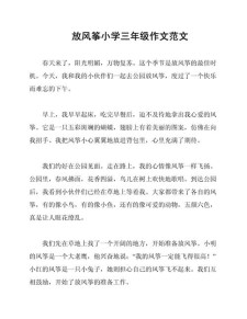 放风筝作作文网400字以上（合集10篇）