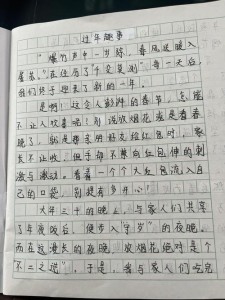 寒假见闻作文300字小学三年作文素材(优秀)