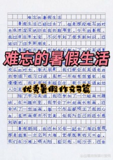 暑假生活到了一年小升初作文作文(精选6篇)