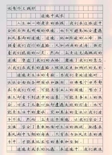 2017年高考辽宁满分作文：自强开放，小学作光照四方