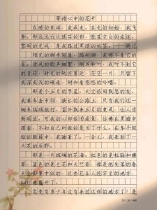 守望花开作看图作文800字