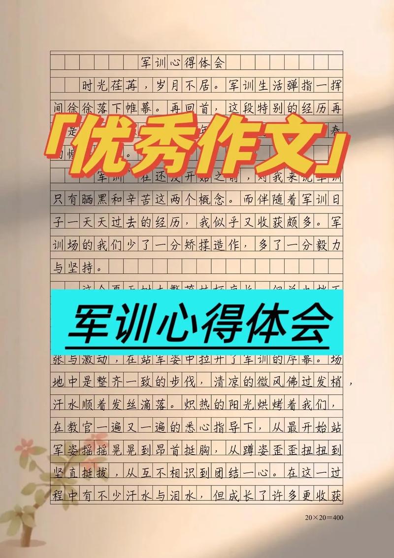 军训体会作看图作文900字