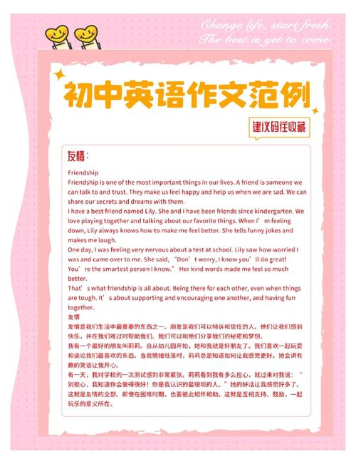 2022七年初中作英语作文范文(精选5篇)