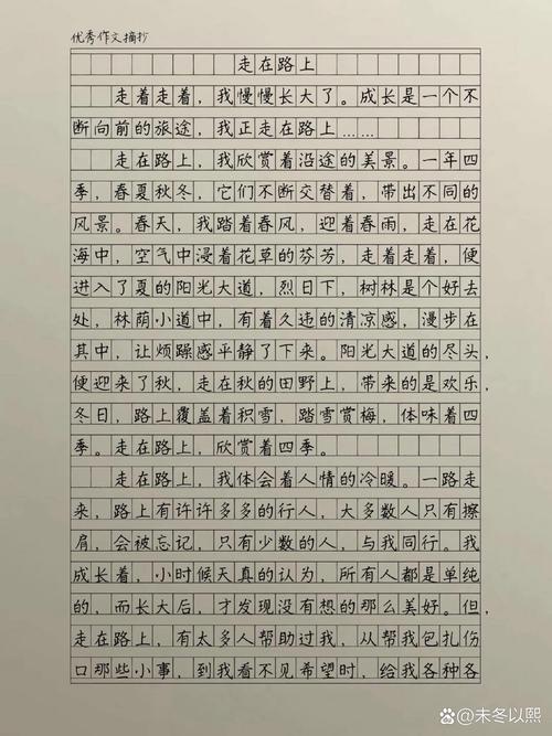 人与路作作文素材
