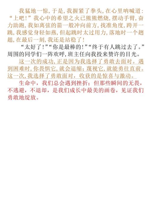 关于勇敢面对的中考作文作文600字