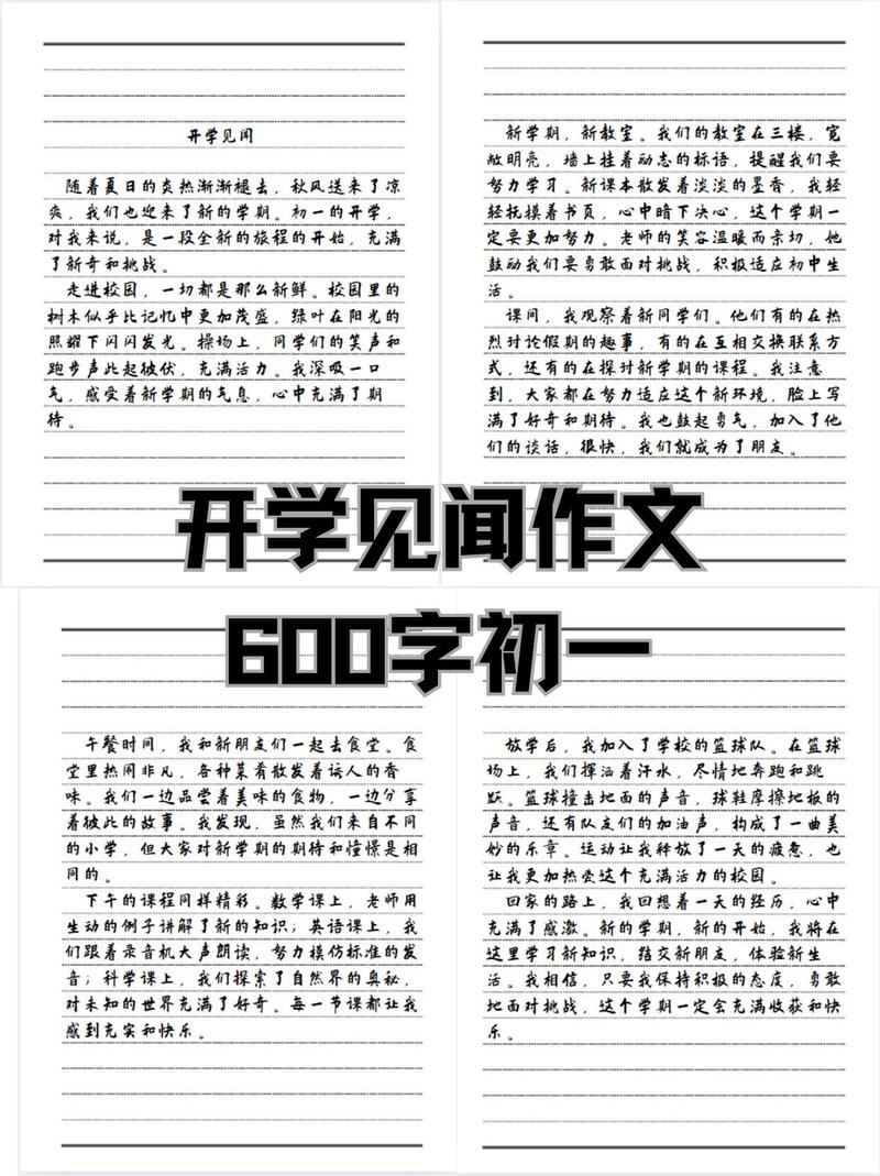 初一学生新学期新气象作优秀作文