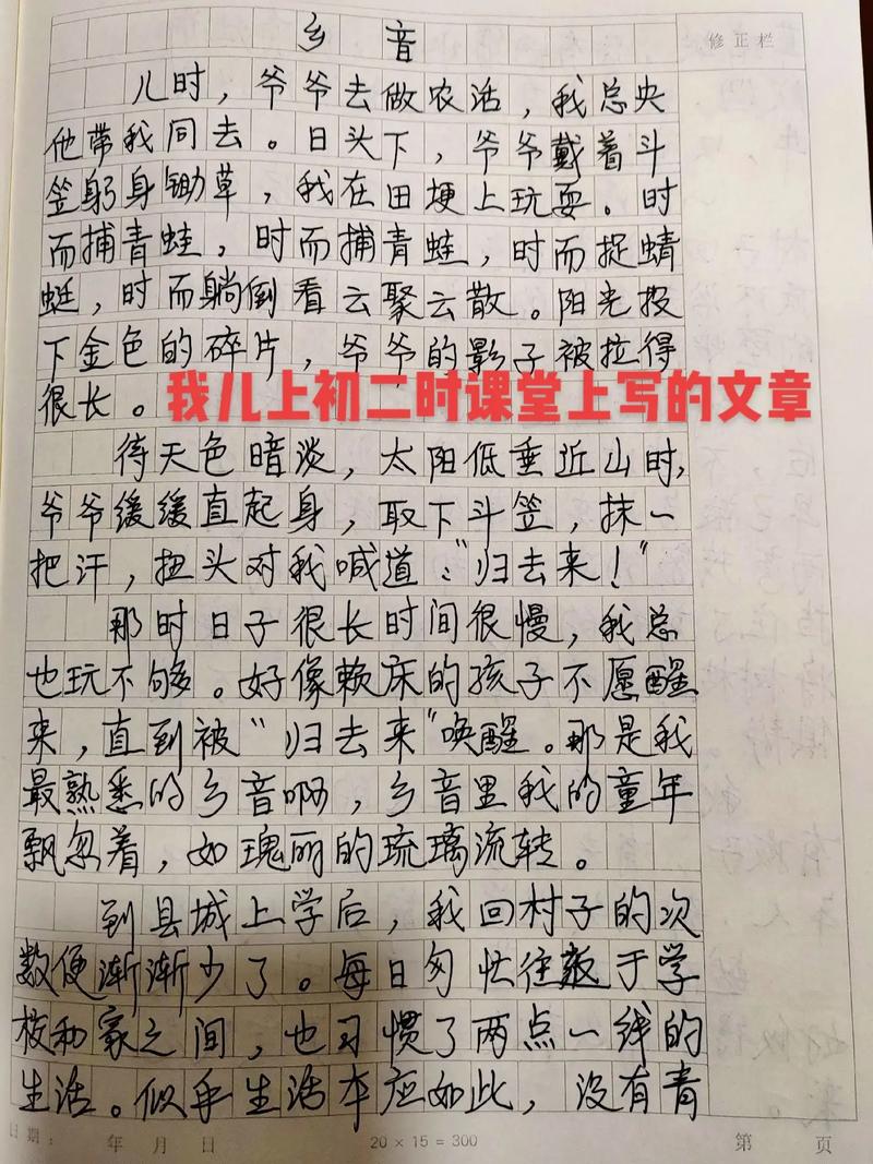 初中生思念故乡的初中作优秀作文(优秀6篇)