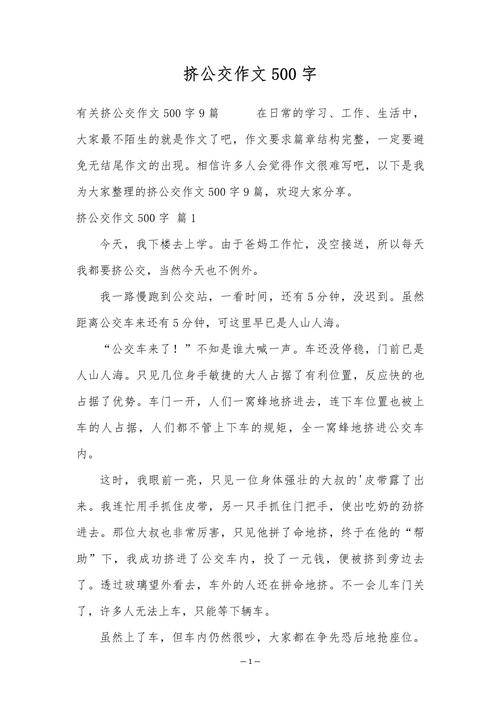 2017年高考江苏满分作文:中考作文惊心动魄公交车