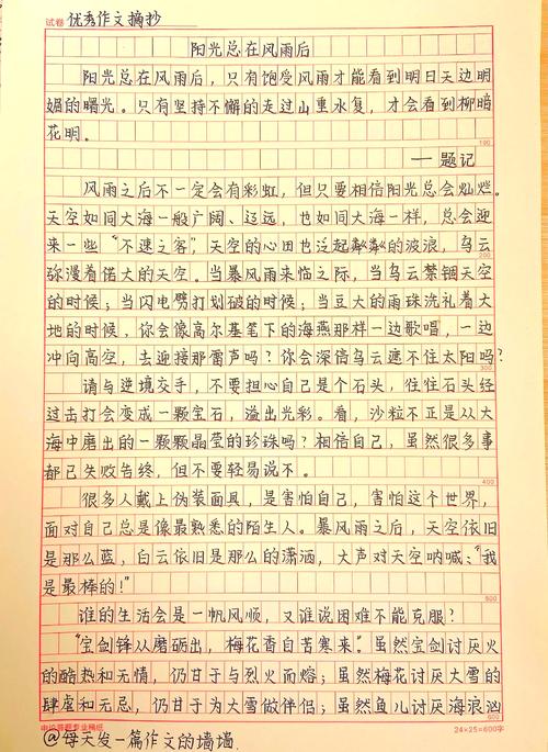 2017年高考海南满分作文:自强开放,看图作文光照四方