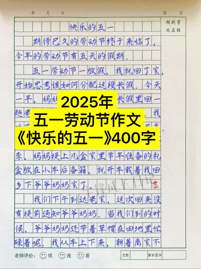 六年优秀作文五一国际劳动节作文500字(通用合集)