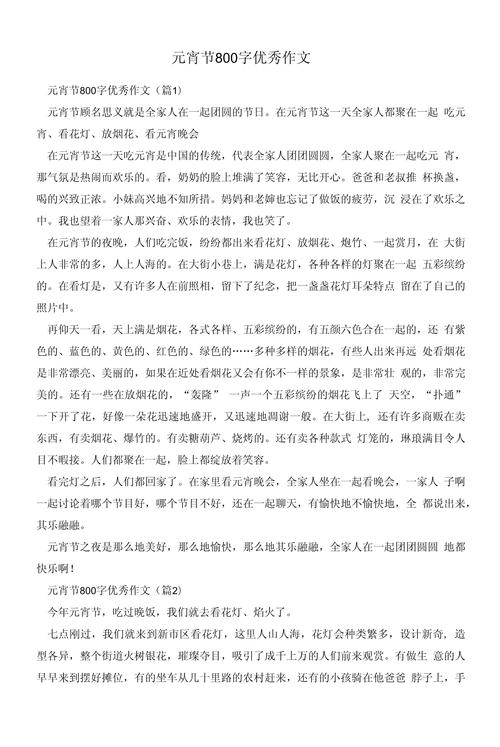 关于元宵节的作文网初中作文范文(8篇)
