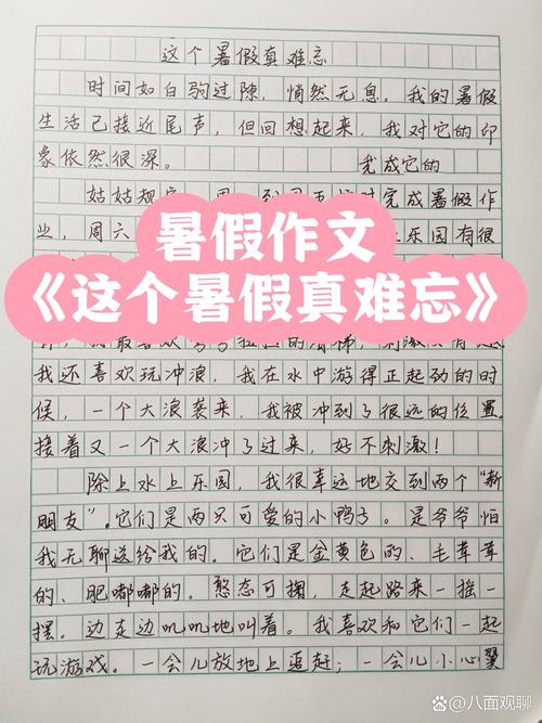 初中生暑假乐事作小学作600字(精选5篇)