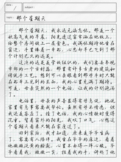 2022初二作高中作难忘那个星期天范文(最新6篇)
