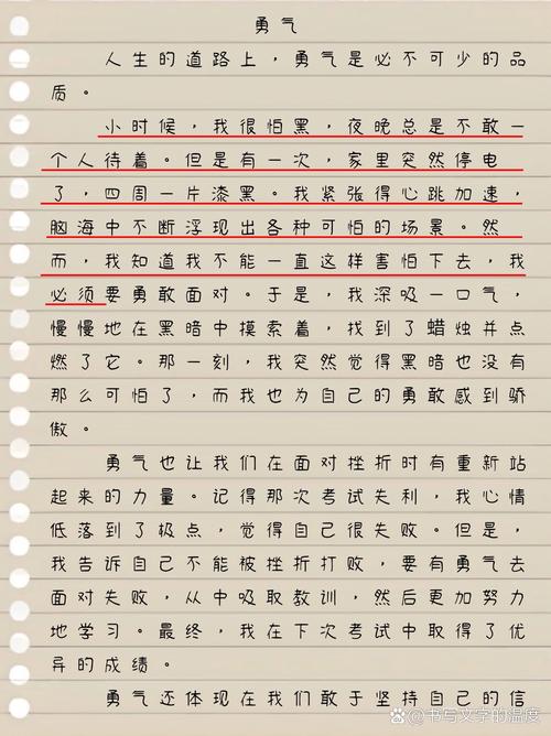 有关勇气的高中作初一作文(精选4篇)