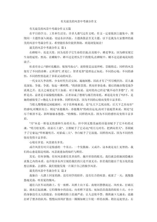 满分作文:用心绽放最美的高中作风景