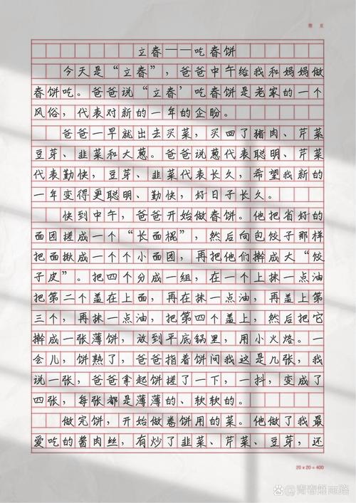 立春作文800字记叙文高中一年小升初作文