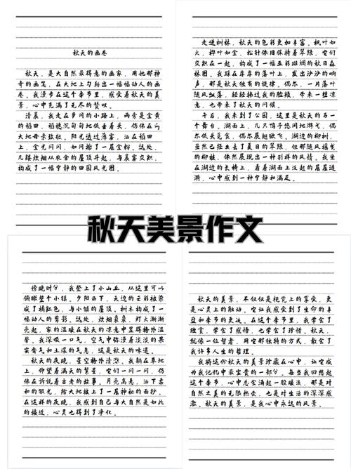 美丽的小升初作文秋天作文600字左右