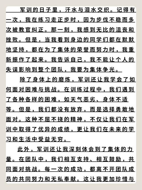 高一军训日记:高中作教官语录