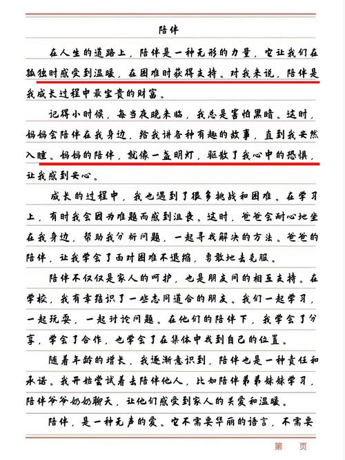 高一温暖的作文素材陪伴作文800字(个人通用)