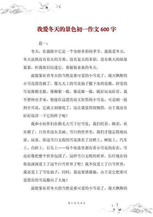 我爱冬天作高考作文600字初中(精选8篇)