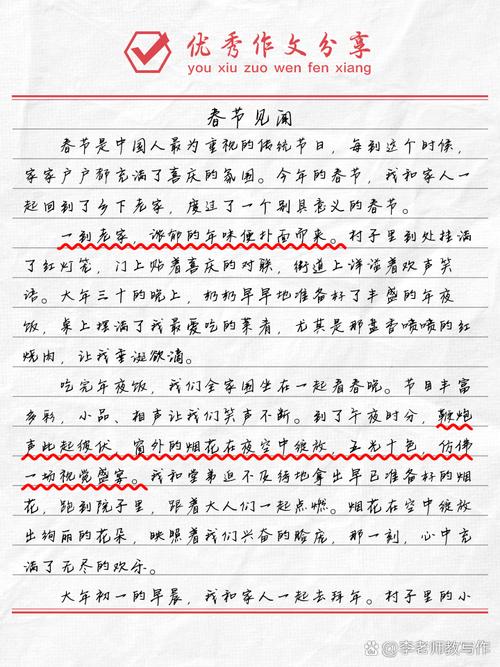 春节见闻600字作作文初中范文(精选5篇)