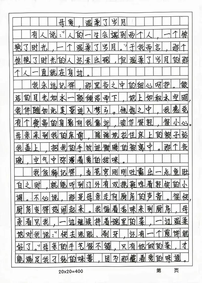 母爱作高考作文(优秀5篇)