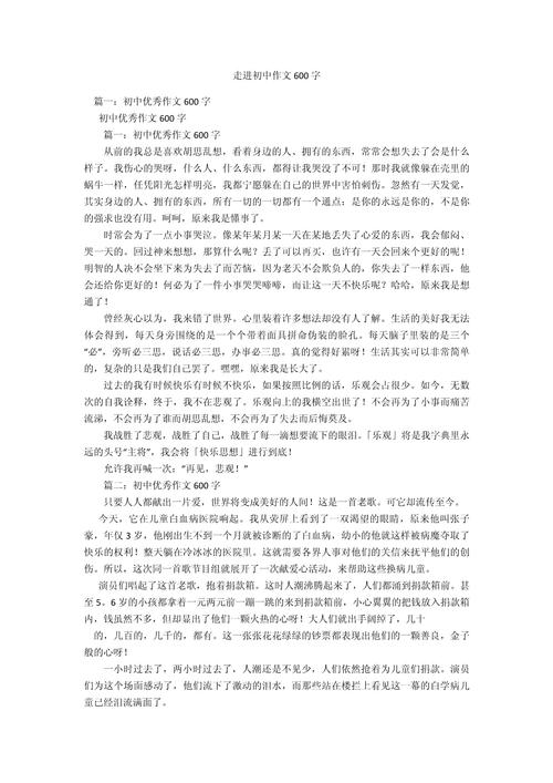 走进初三初中作
