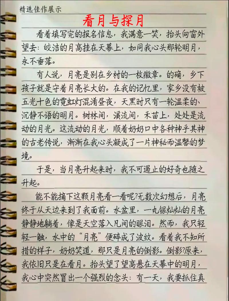 送你一轮明月作作文素材中考作文(优秀6篇)