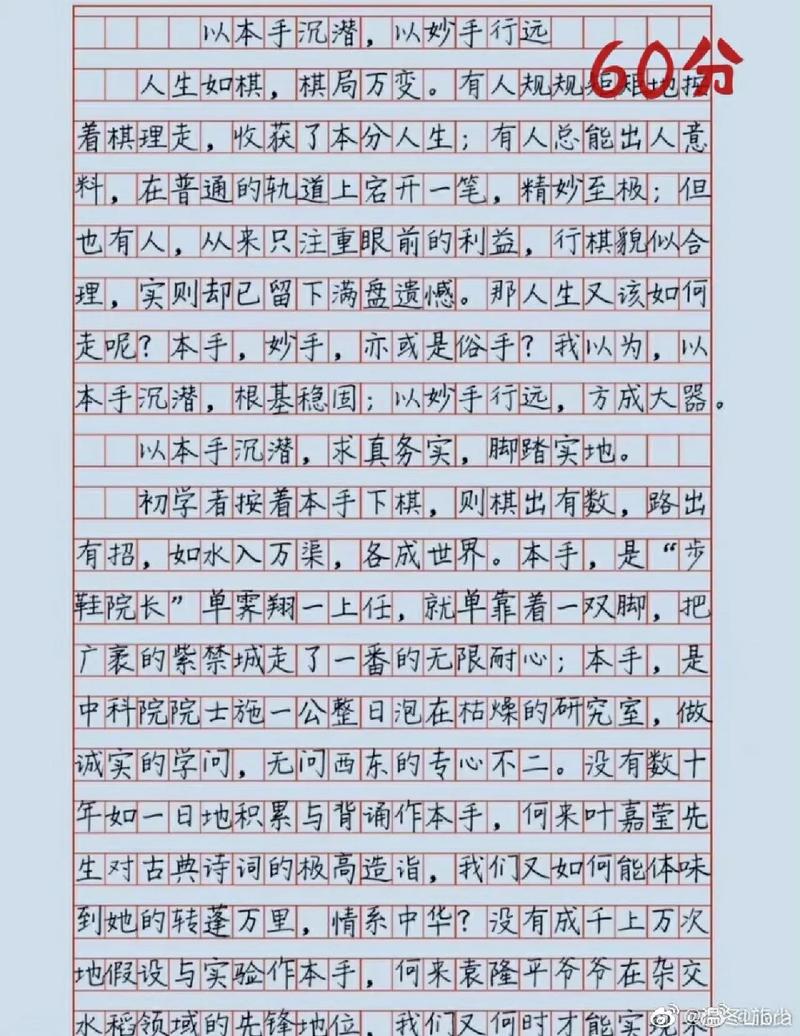 高考满分作文：作文素材超越极限1000字