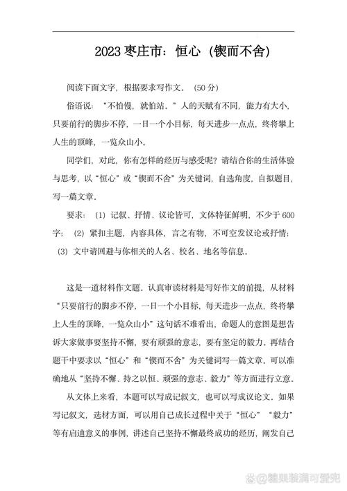 默契作中考作文600字