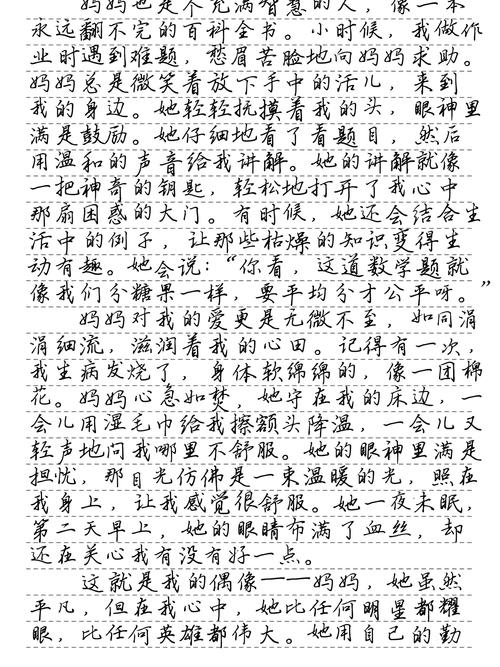 我的作文素材偶像初一优秀作文500字(精选)