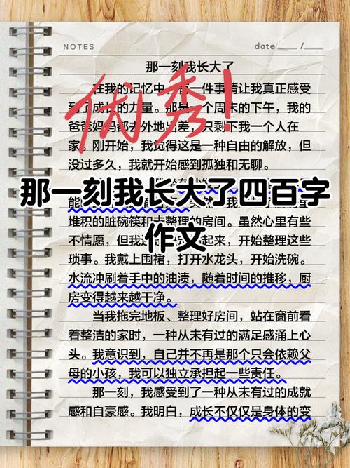 那一刻我长大了作大学作四百字左右(通用)