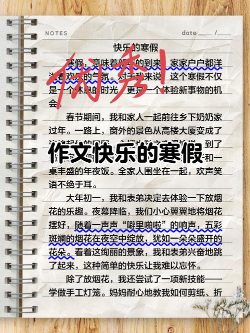 高一寒假作文700字:我的作文网快乐寒假