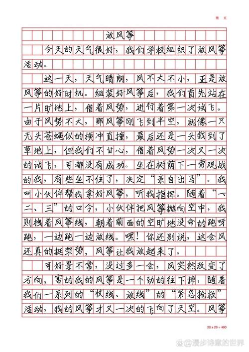放风筝作作文网500字(合集12篇)