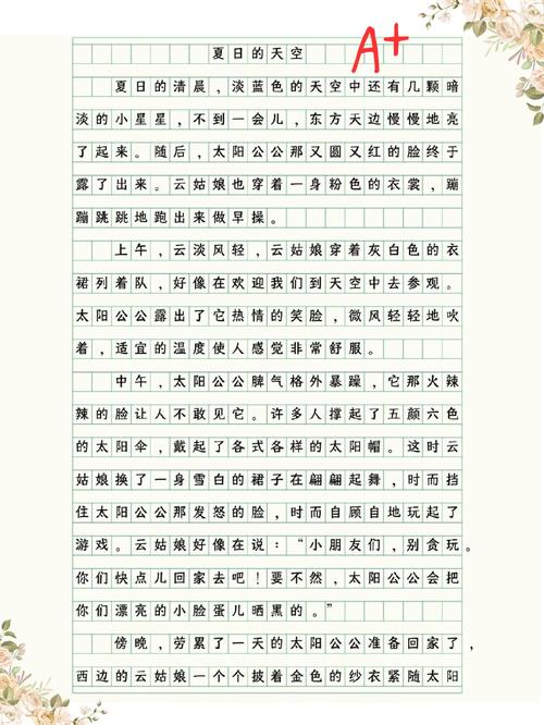 欢乐的作文大全夏天作文500字五年级(通用合集)